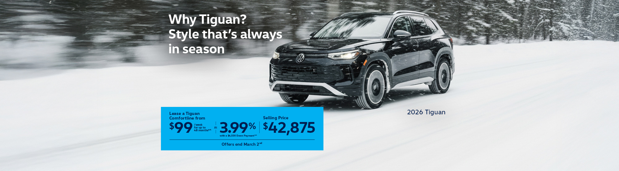VWCA February2026 Monthly offer - Tiguan