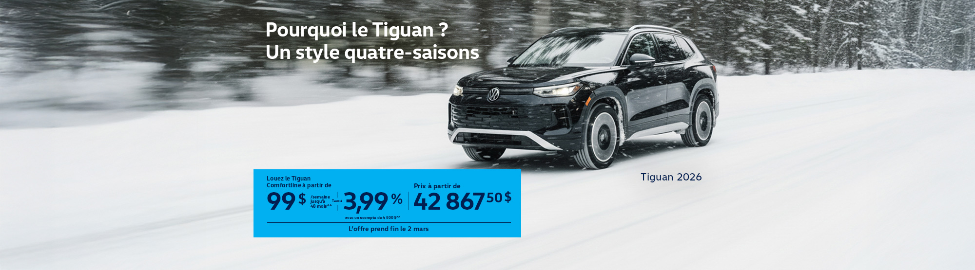 VWCA January2025 Monthly offer - Tiguan