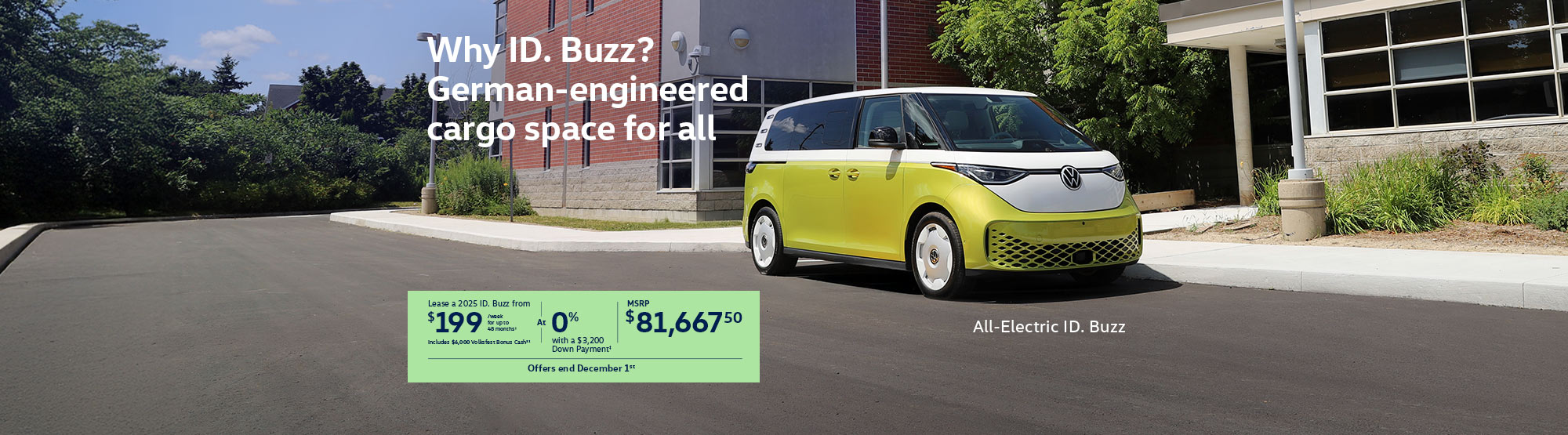 VWCA November2025 Monthly offer - ID.Buzz