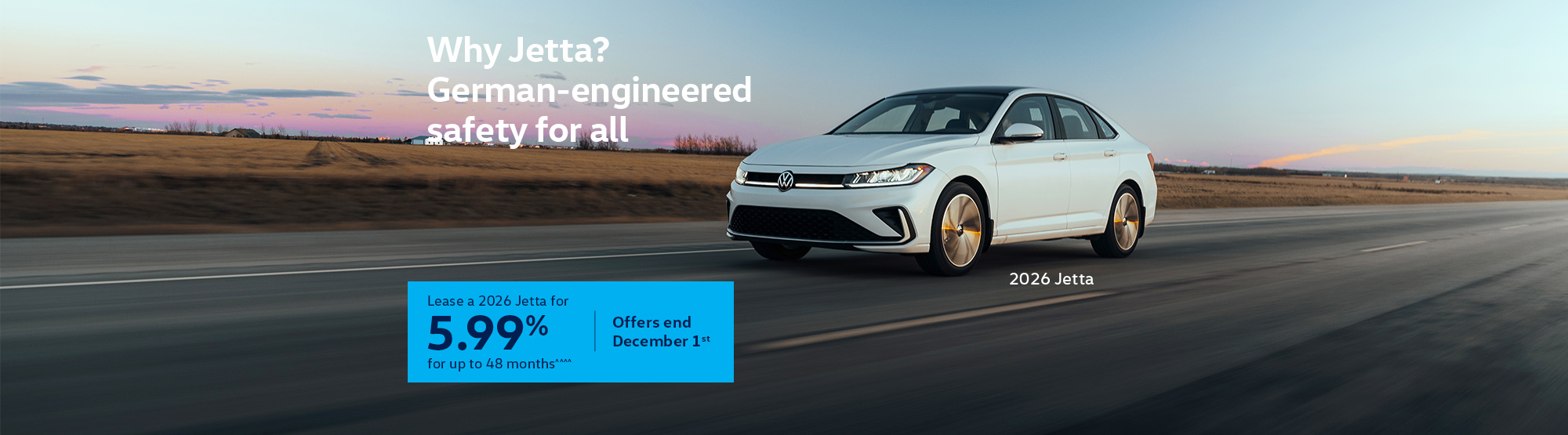 VWCA November2025 Monthly offer - Jetta