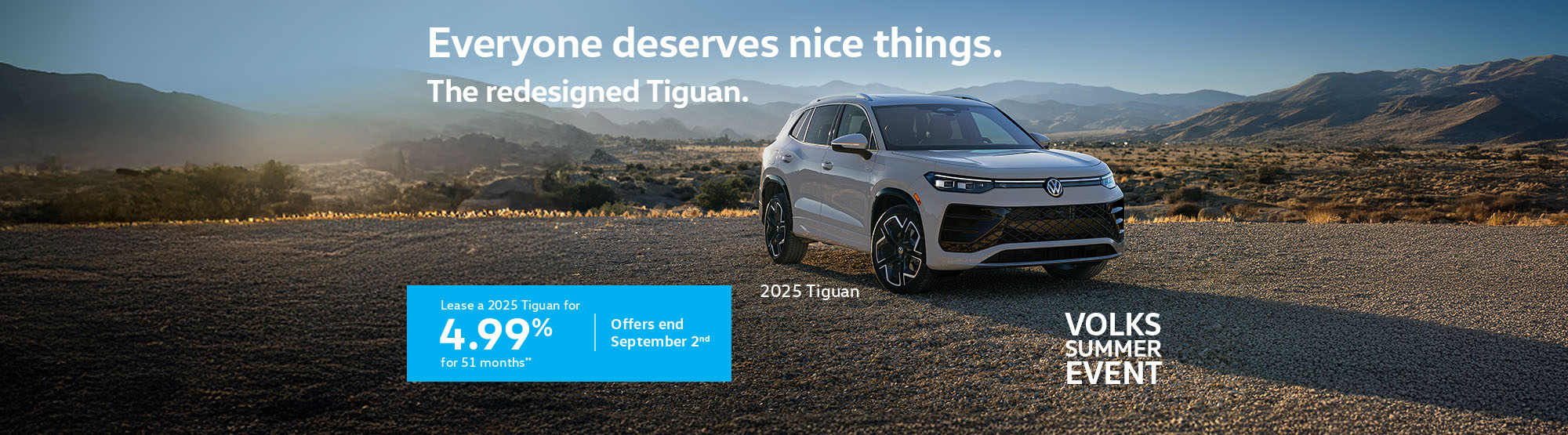 VWCA August2025 Monthly offer - Tiguan