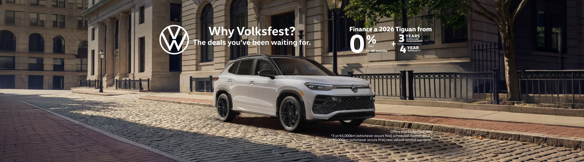 VWCA September 2026 Monthly offer - Tiguan
