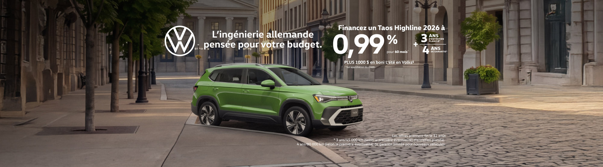 VWCA August2026 Monthly offer - Taos