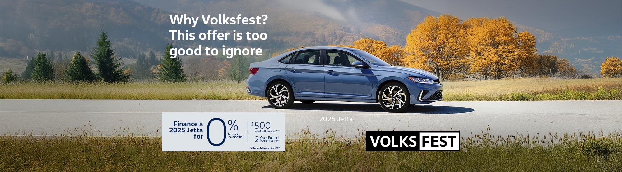 VWCA September2025 Monthly offer - Jetta