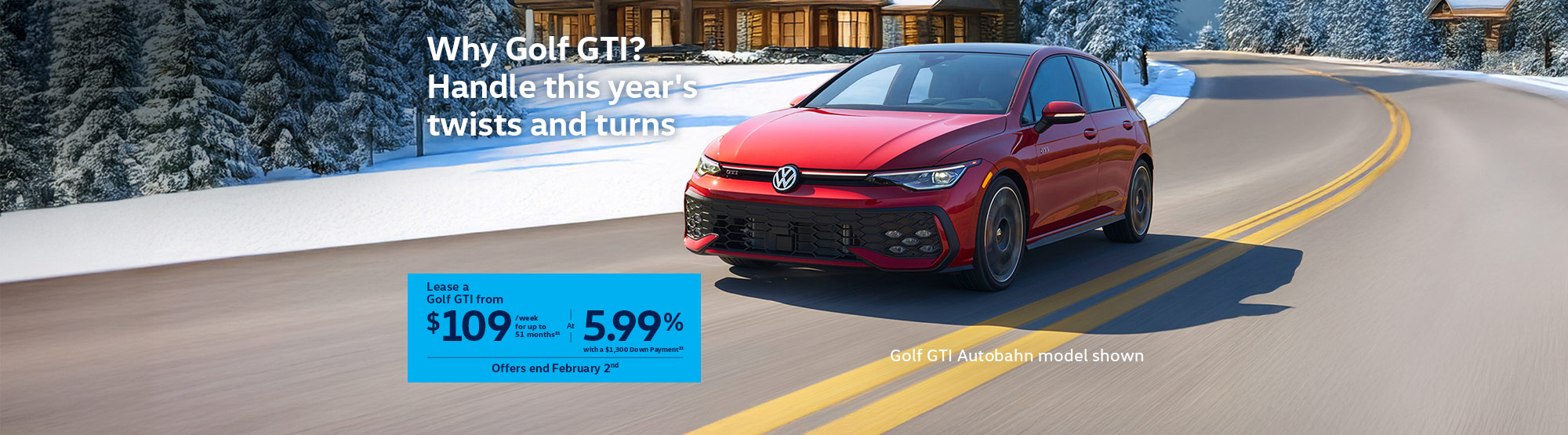 VWCA January2026 Monthly offer - Golf GTI