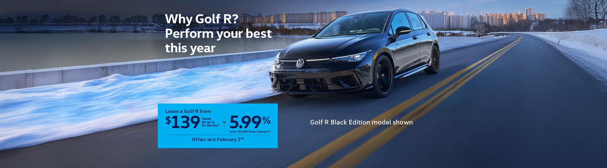 VWCA January2026 Monthly offer - Golf R