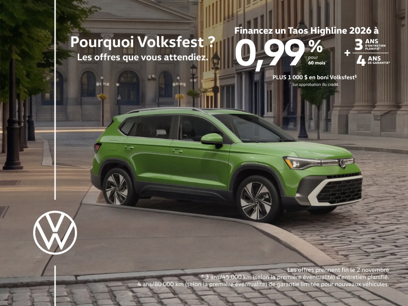 VWCA octobre 2026 Monthly offer - Taos