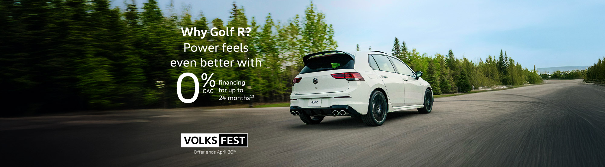 VWCA April2026 Monthly offer - Golf R