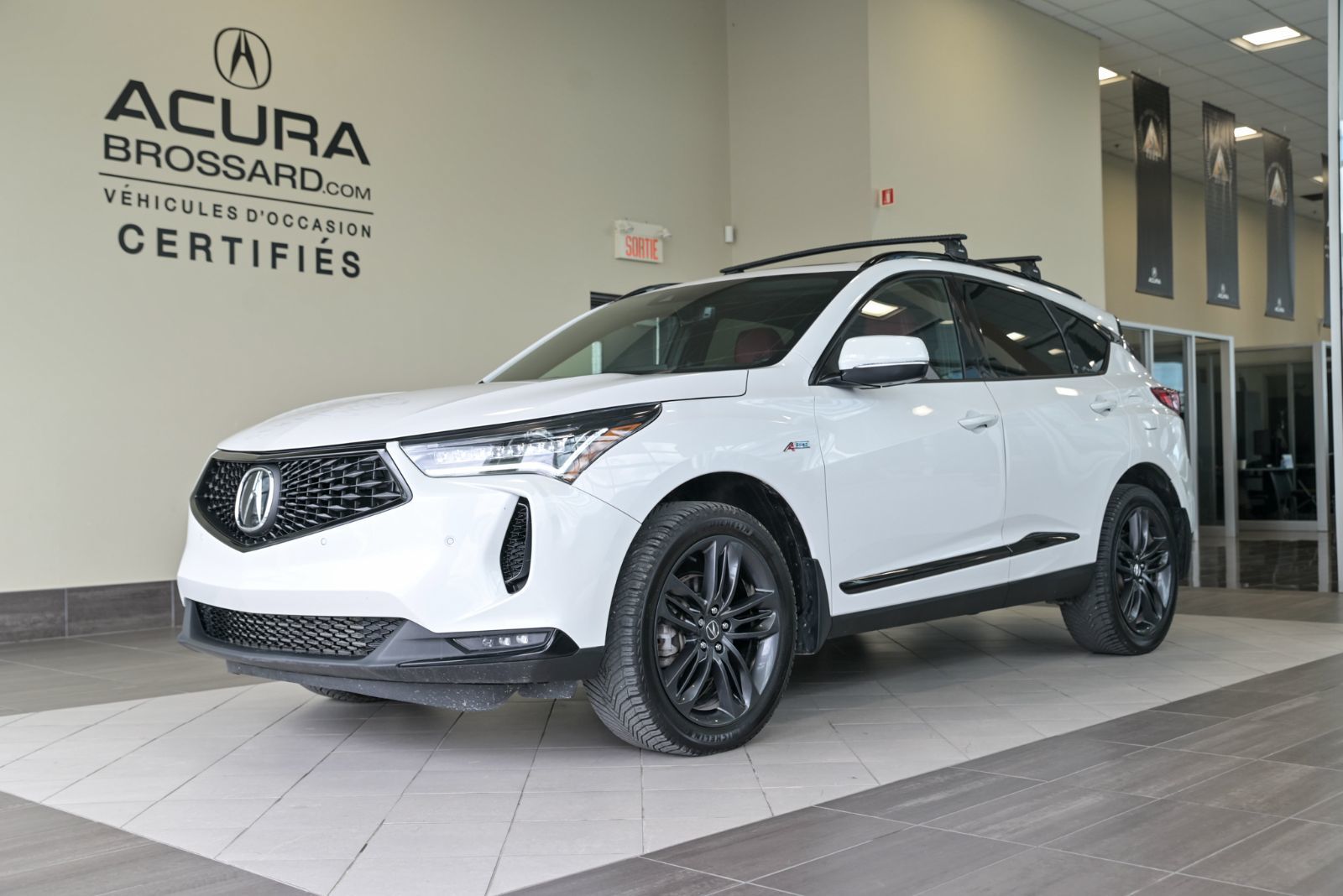 2024 Acura RDX A-Spec Cuir rouge ELS 3D Navi Carplay Toit pano