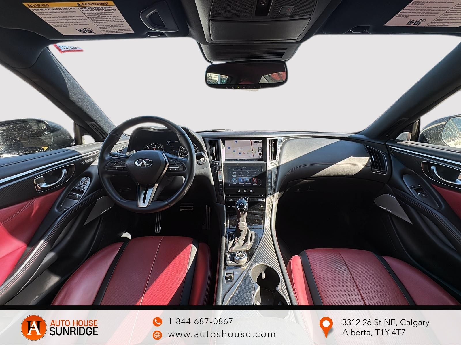 Photo 2022 Infiniti Q60 RED SPORT I-LINE AWD LEATHER SEATS #8