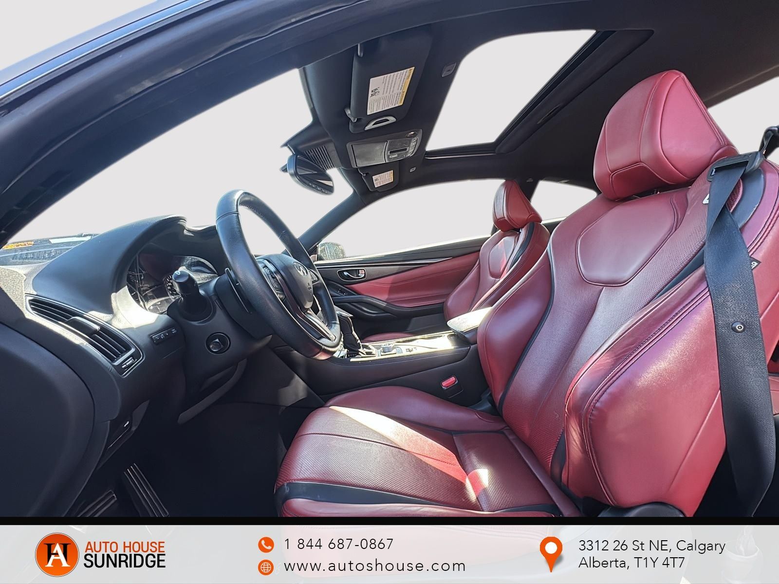 Photo 2022 Infiniti Q60 RED SPORT I-LINE AWD LEATHER SEATS #6