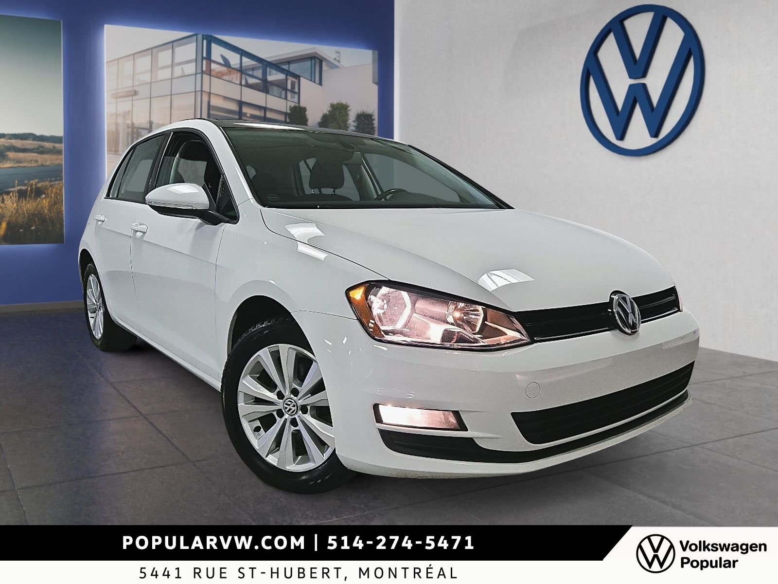 2017 Volkswagen Golf Comfortline Low Kilometer & Sunroof!