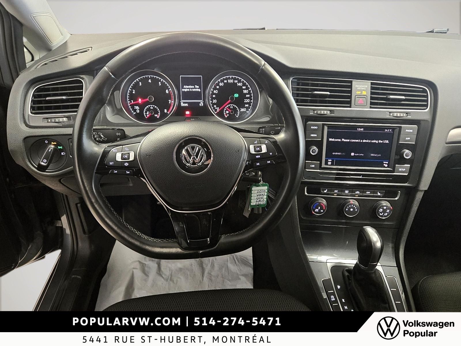 Volkswagen Golf Comfortline 2019 Bas Kilométrage!