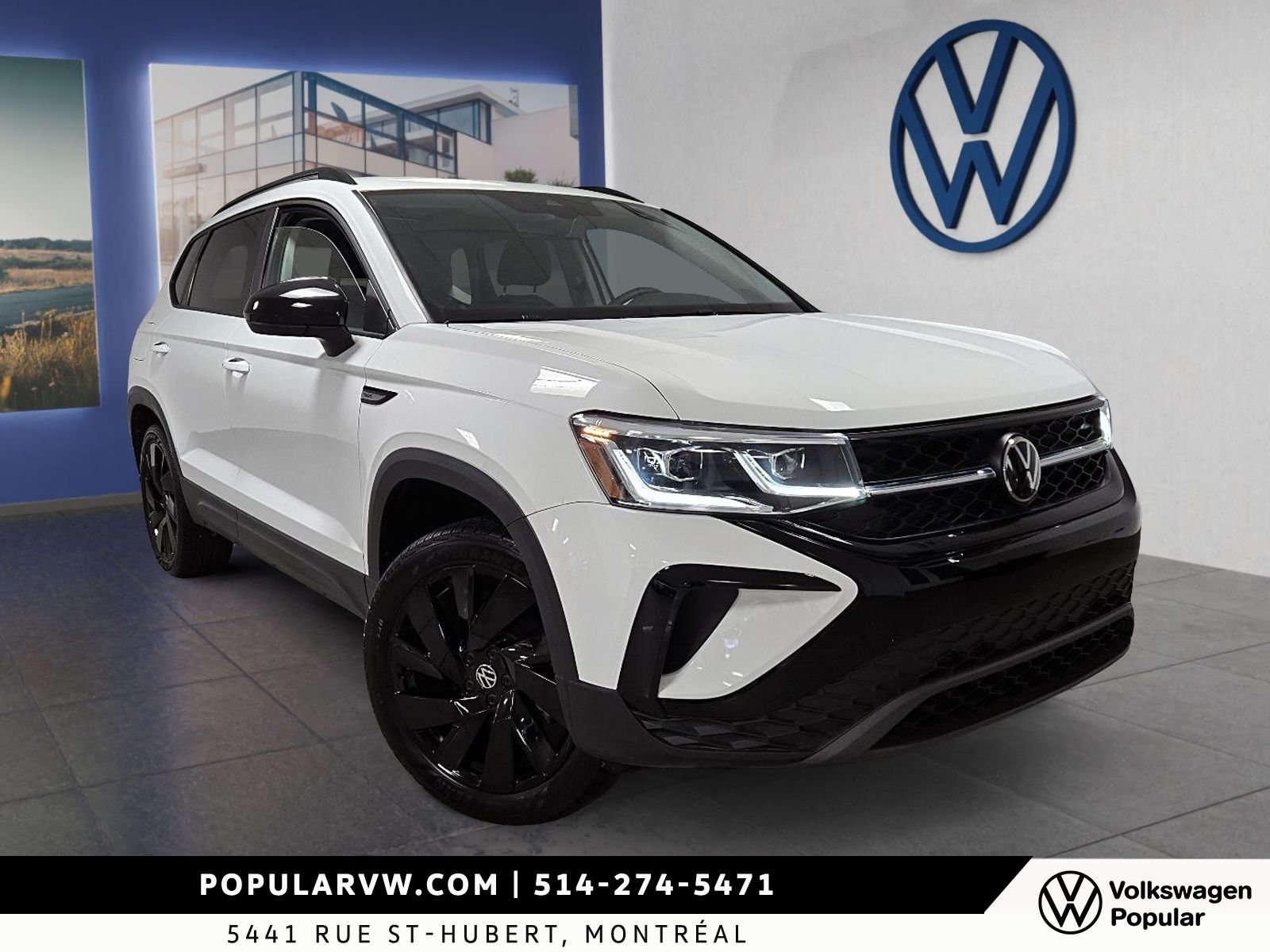 Volkswagen Taos Comfortline Black Edition 2024 Toit Panoramique & App-Connect!