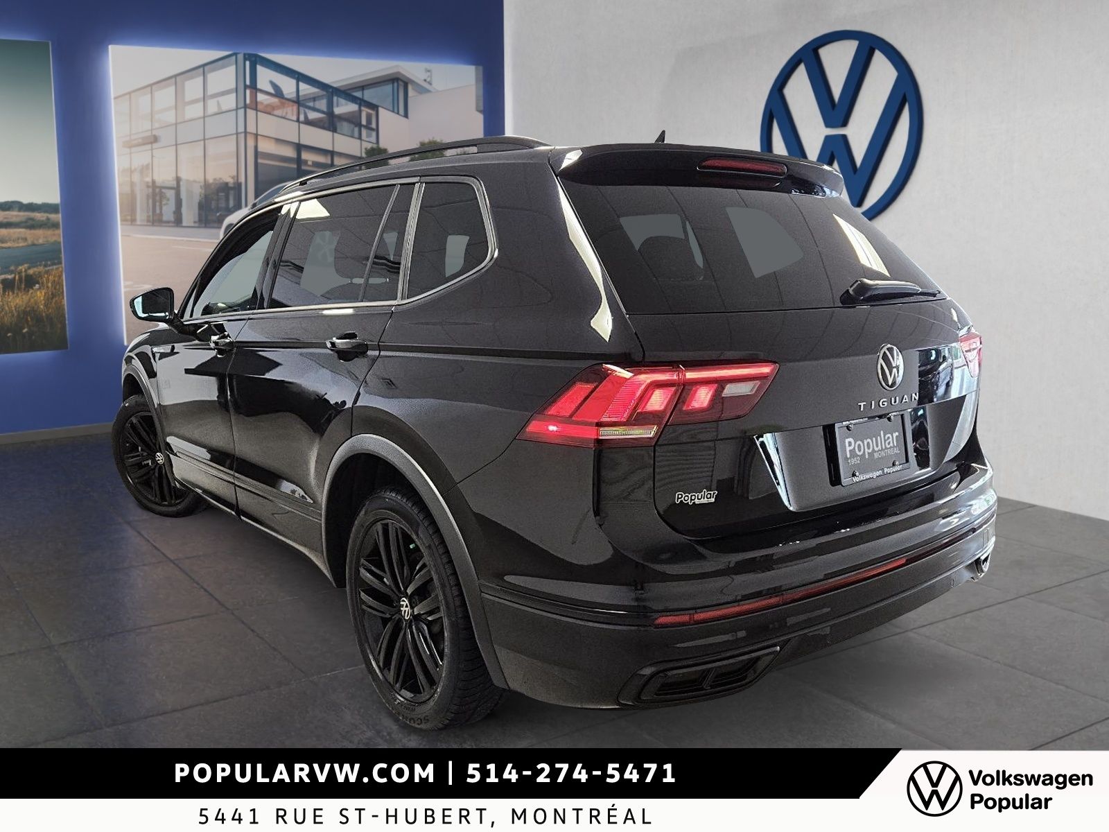 Volkswagen Tiguan Comfortline Black Edition 2022 Bas Kilométrage + Démarreur à Distance!