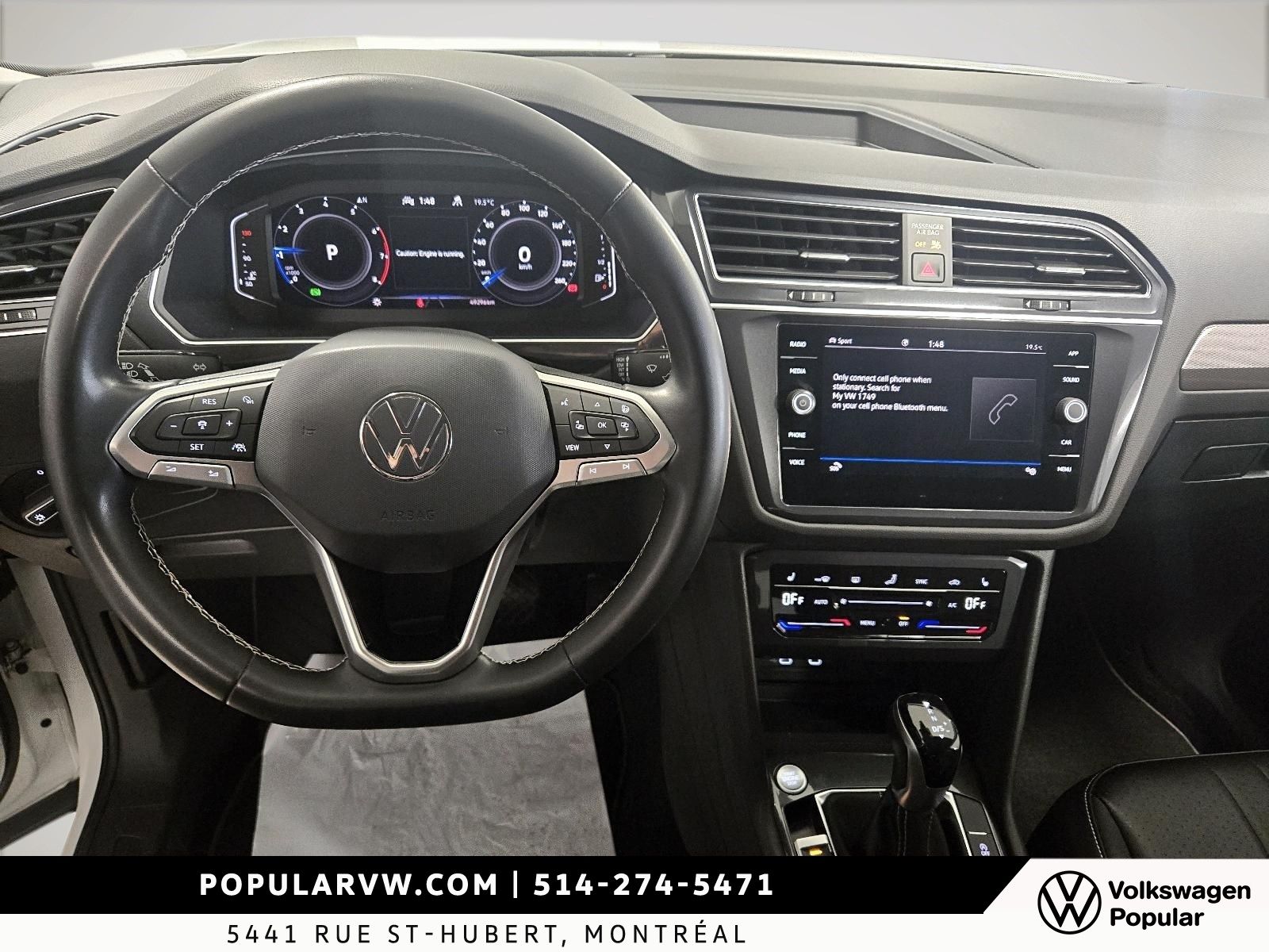 2022 Volkswagen Tiguan Comfortline Remote Starter & App-Connect!