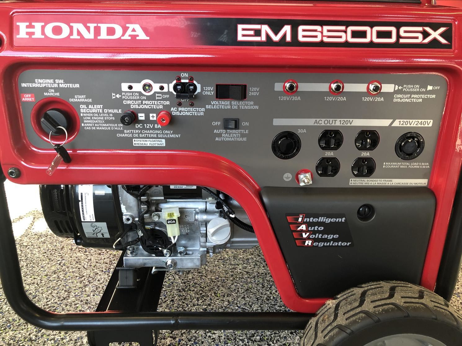 Honda EM6500SX DEMARREUR ELECTRIQUE ! 2025