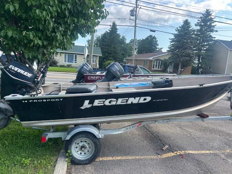 2009 LEGEND CHALOUPE 14' LEFEND W/EVINRUDE