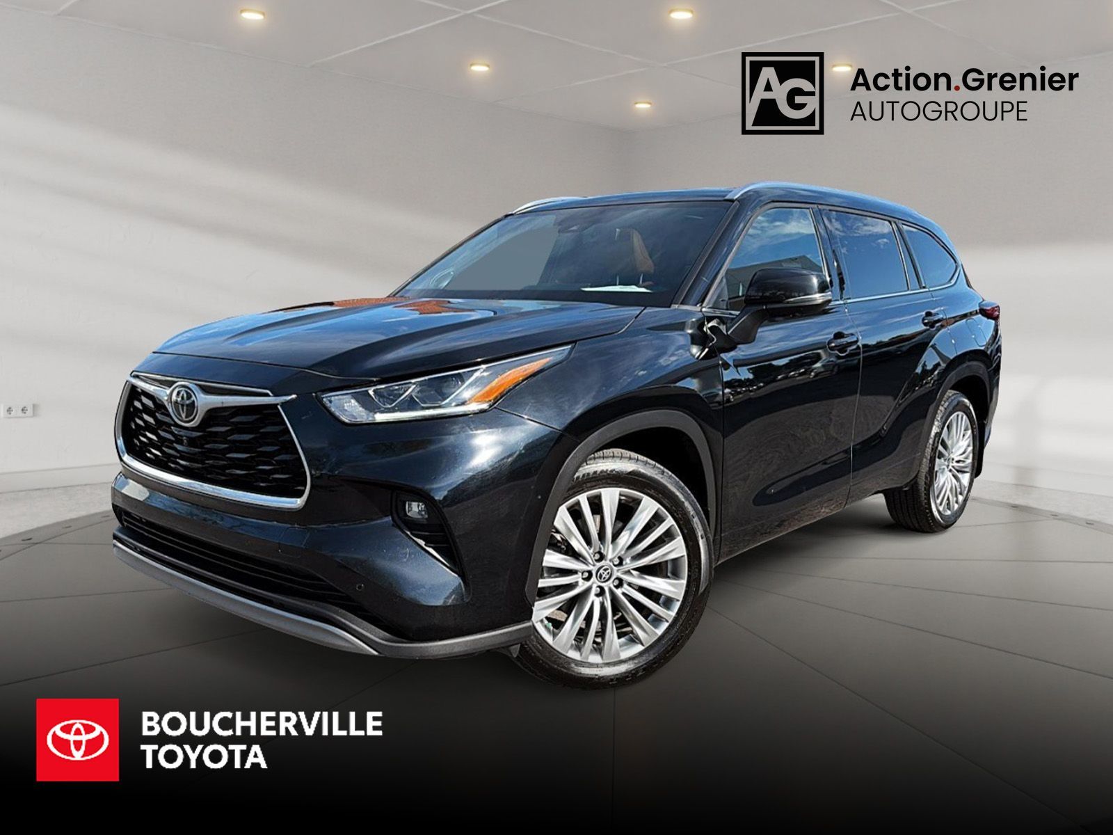 2023 Toyota Highlander PLATINUM + CUIR BRUN + TOIT PANO + JBL AUDIO + WOW