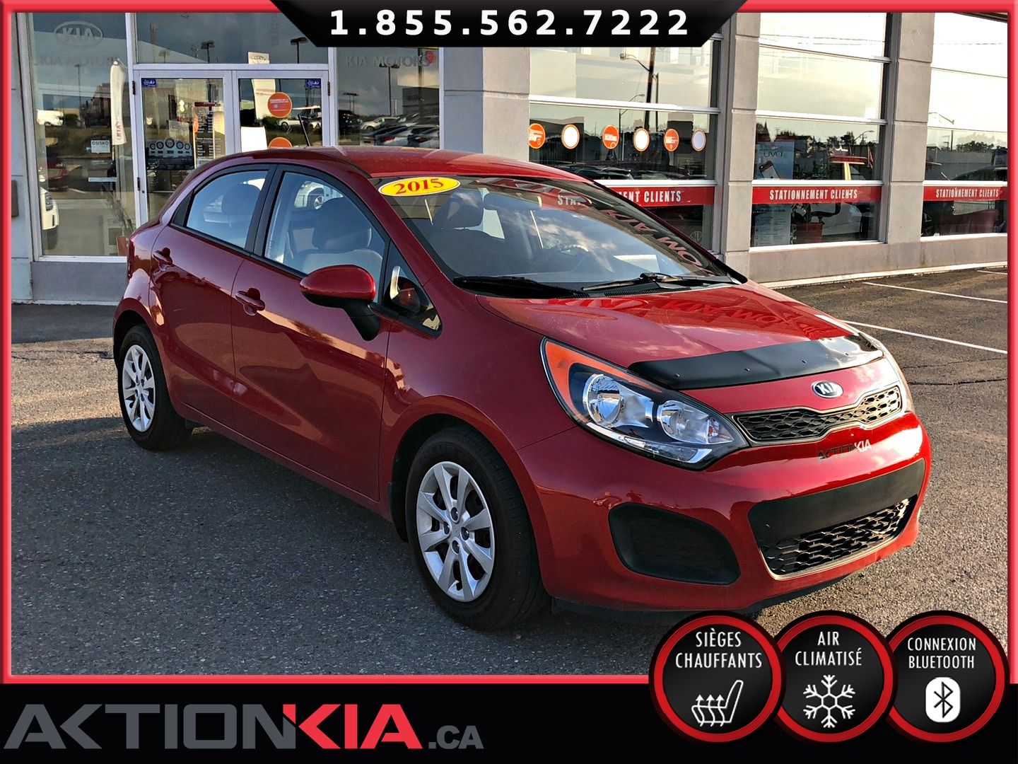 Used 2015 Kia Rio LX in RouynNoranda Used inventory Action Kia in