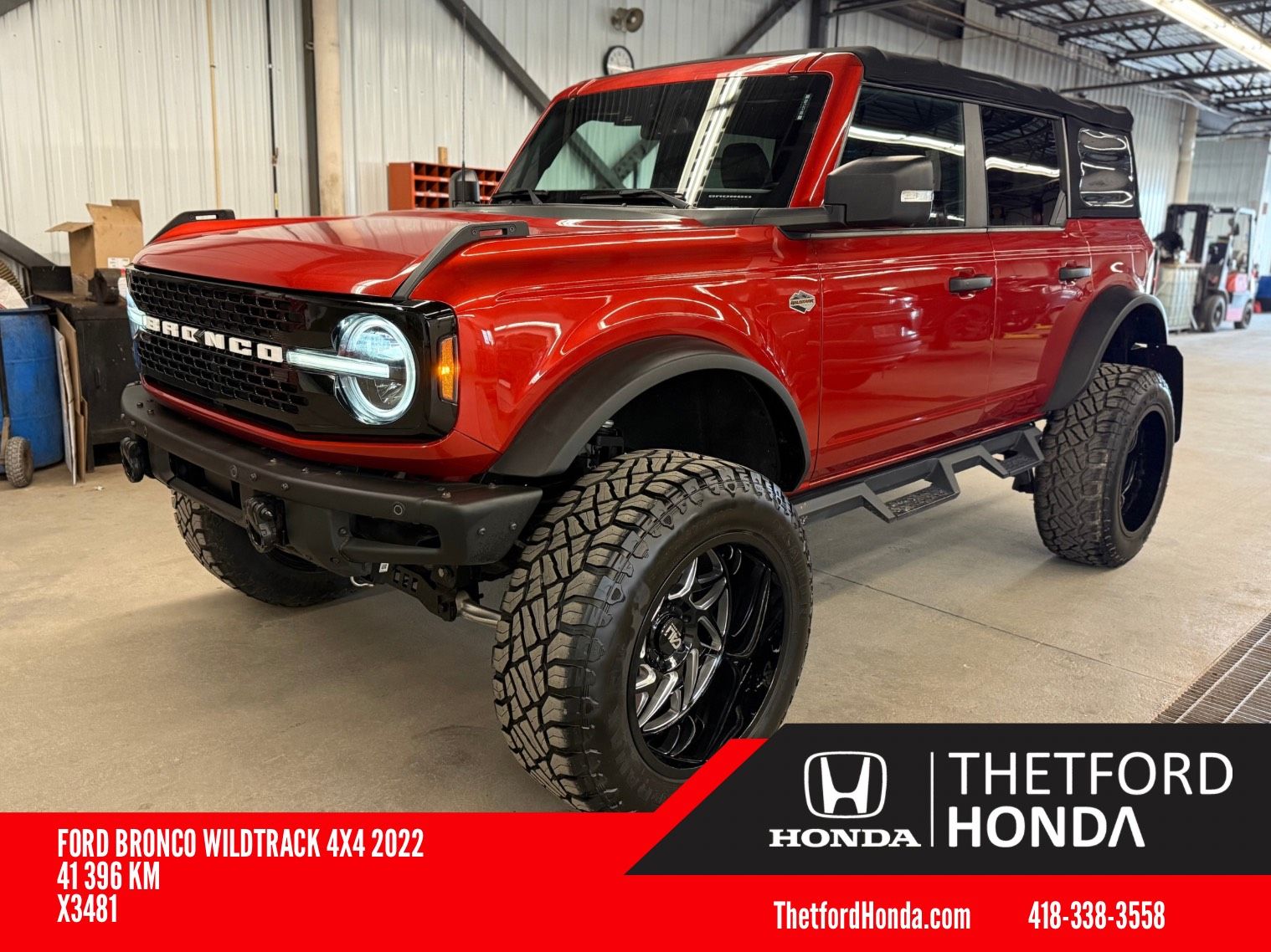 2022 Ford Bronco WILDTRACK 4X4 **LIFT KIT ** PNEUS 37 PO **CUIR **