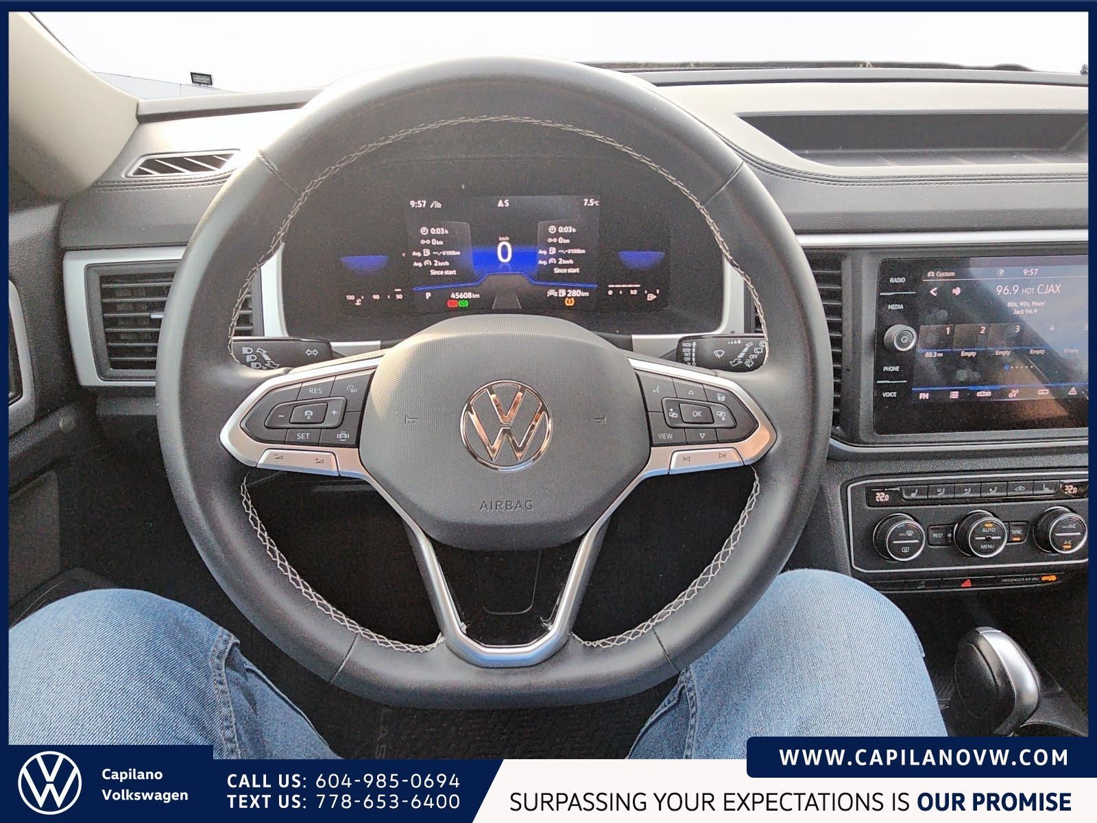 2022 Volkswagen Atlas Comfortline 3.6L 4MOTION | 3rd Row Seats Just Arrived! Local Vehicle, AWD, Well-Equipped, Low KM