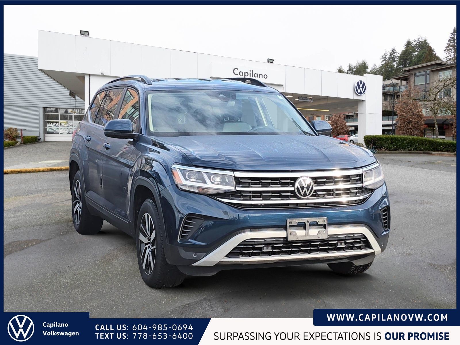 2022 Volkswagen Atlas Comfortline 3.6L 4MOTION | 3rd Row Seats Just Arrived! Local Vehicle, AWD, Well-Equipped, Low KM