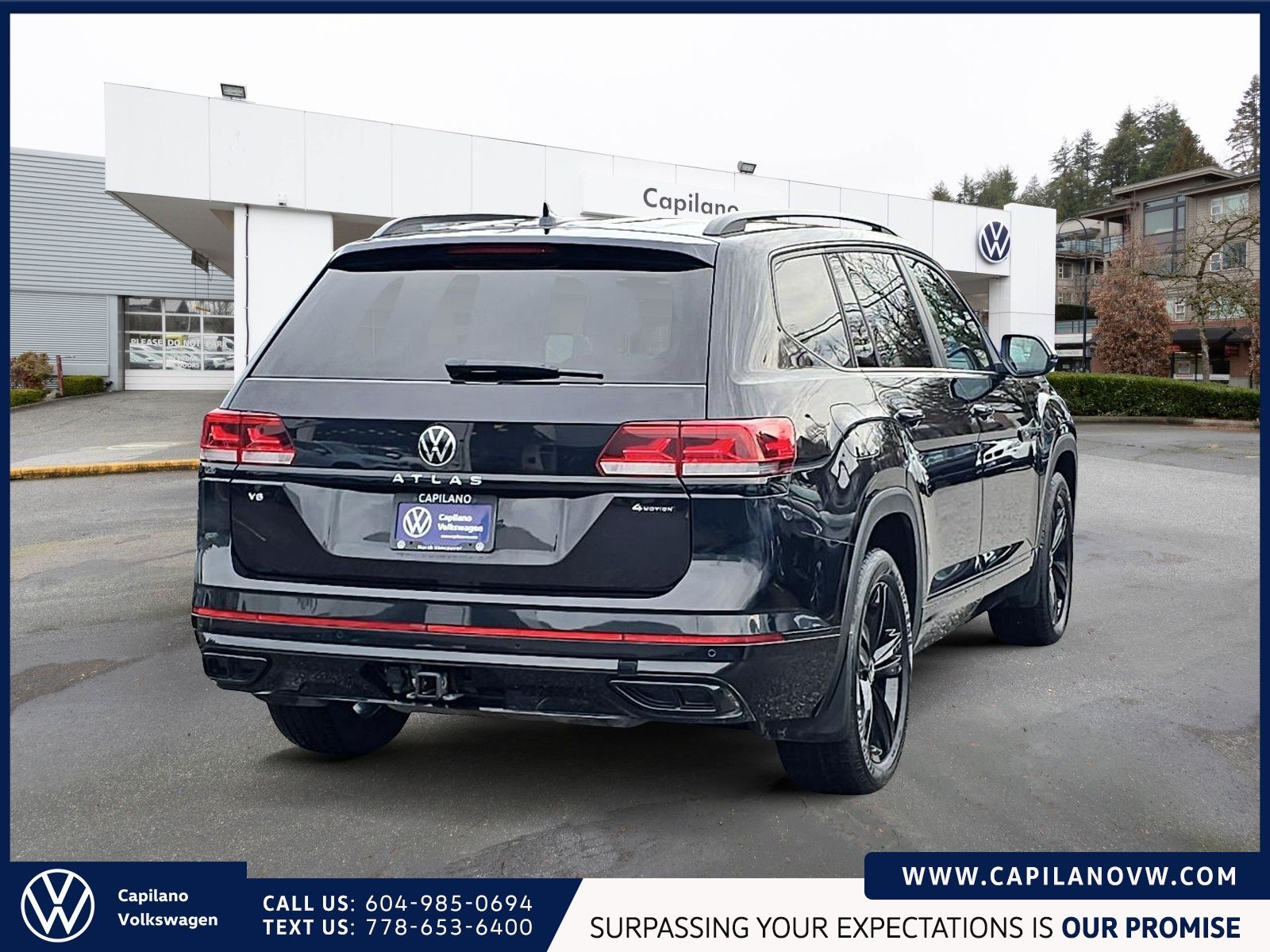 2023 Volkswagen Atlas Highline 3.6L 4MOTION | R Line & Captain's Chairs Just Arrived! Local Vehicle, Well-Equipped