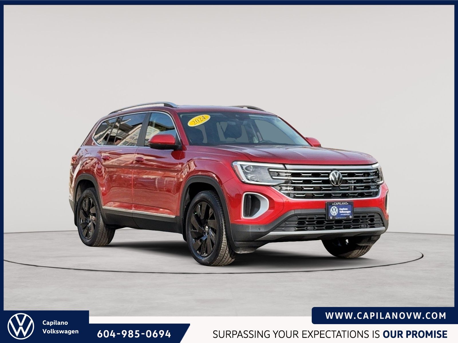 2024 Volkswagen Atlas Highline Captain's Chairs Package | Black Wheels Package