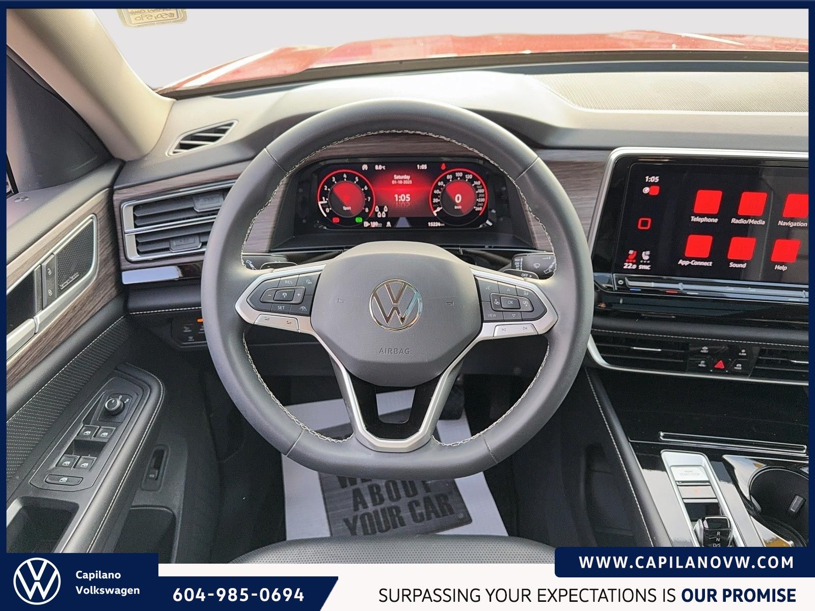 2024 Volkswagen Atlas Highline Captain's Chairs Package | Black Wheels Package