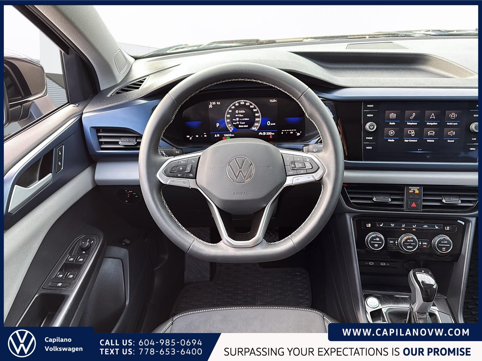 2023 Volkswagen Taos Comfortline 4MOTION | Panoramic Sunroof Local, One Owner, Low KM!