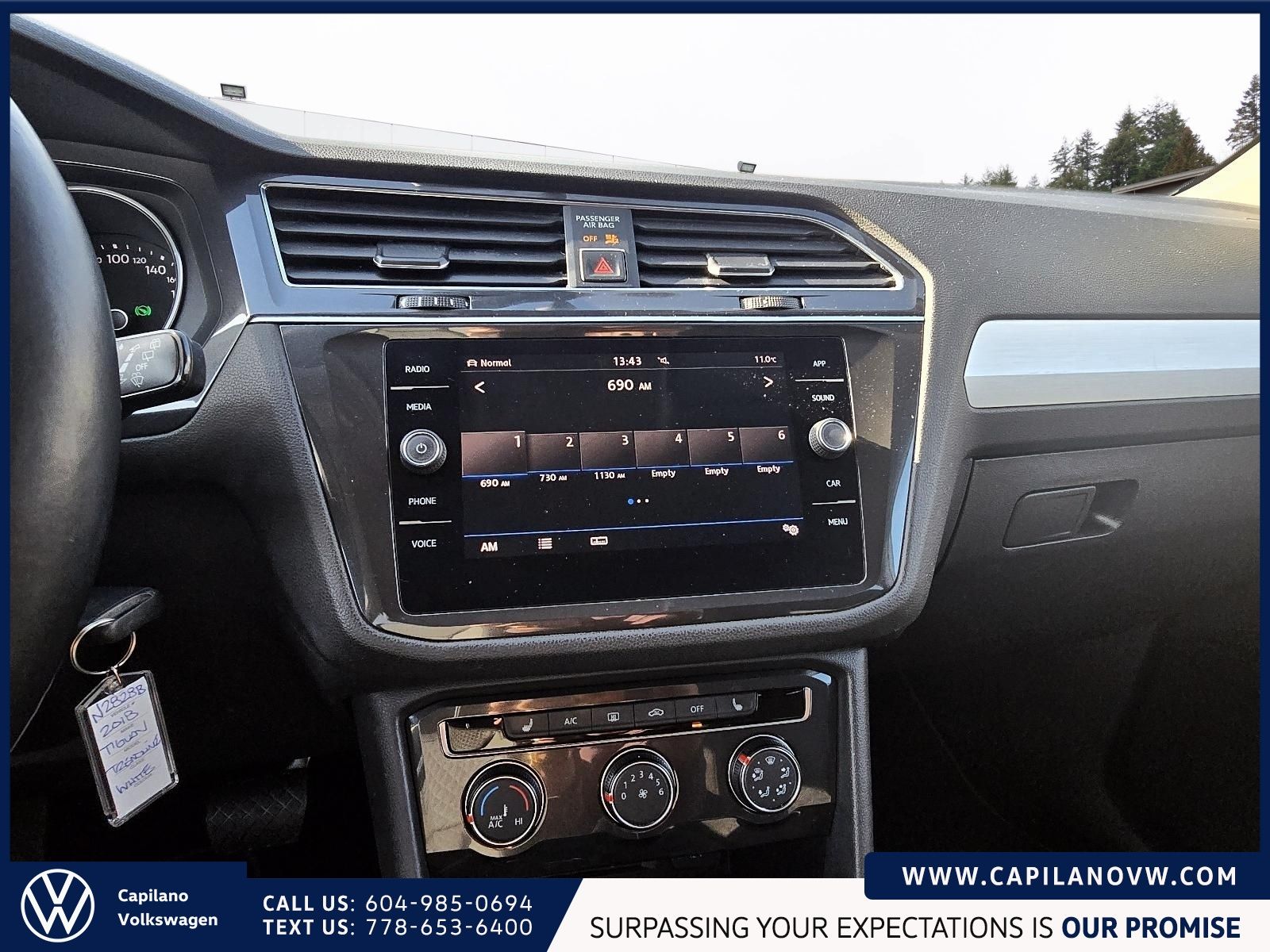 2018 Volkswagen Tiguan Trendline 4MOTION | Convenience Package Just Arrived! Local Vehicle, AWD, Cloth Seats