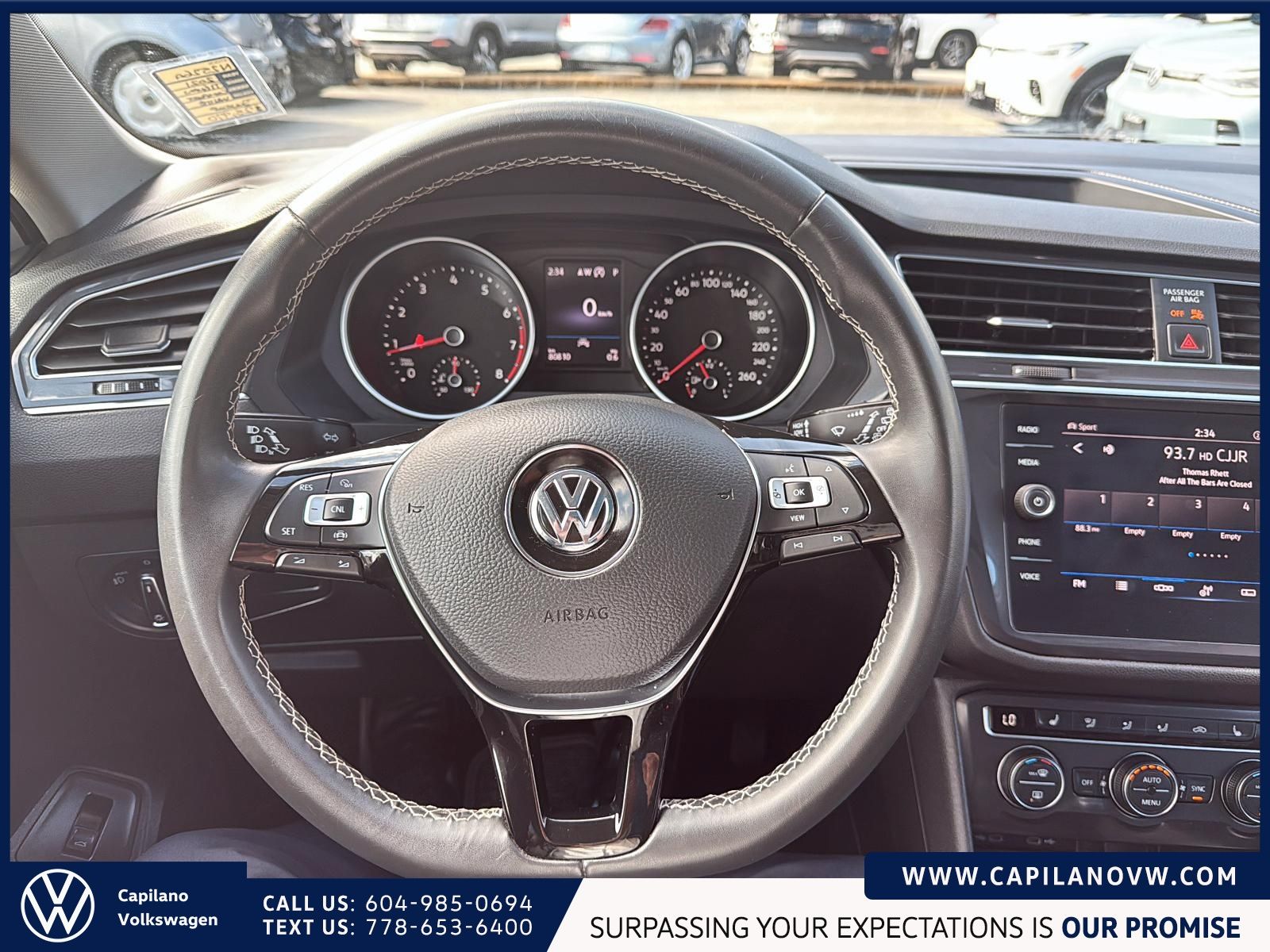 2021 Volkswagen Tiguan Comfortline 4MOTION | Panoramic Sunroof Just Arrived! Local Vehicle, One Owner, No Accidents