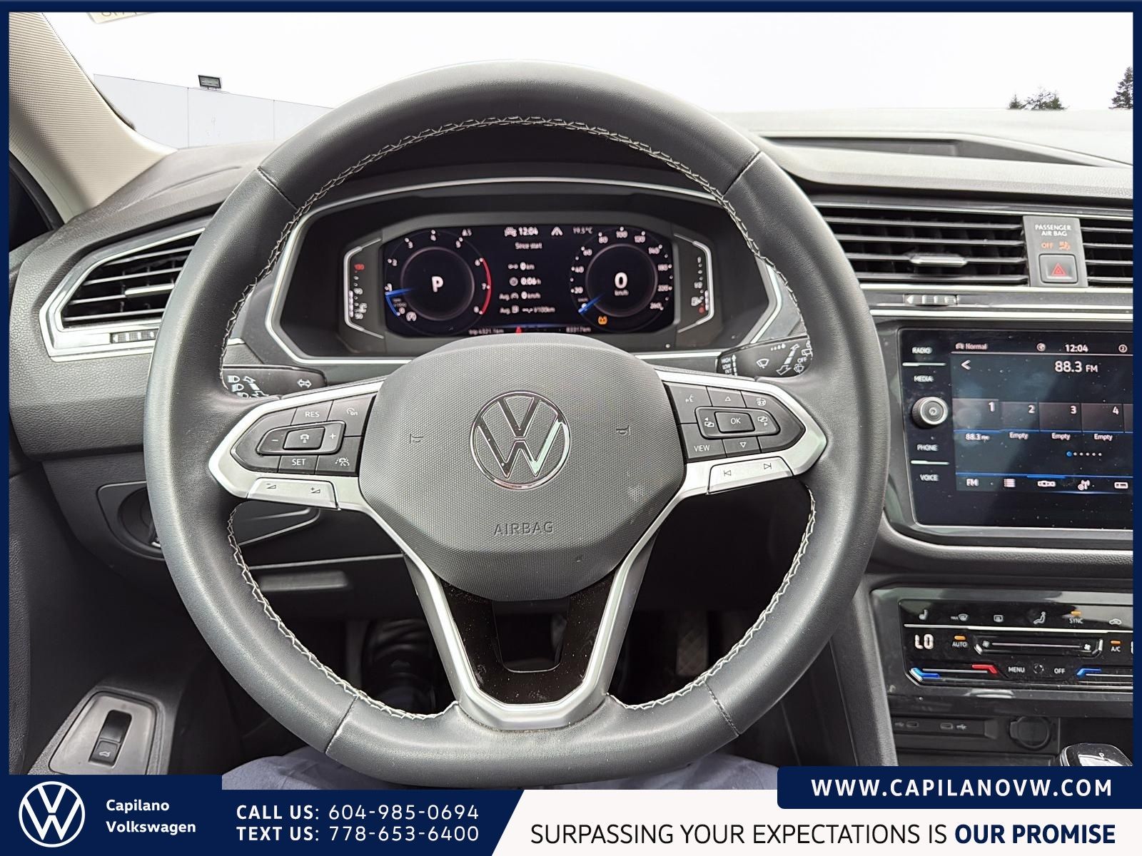 2022 Volkswagen Tiguan Comfortline 4MOTION | Panoramic Sunroof Just Arrived! Local, One Owner, AWD