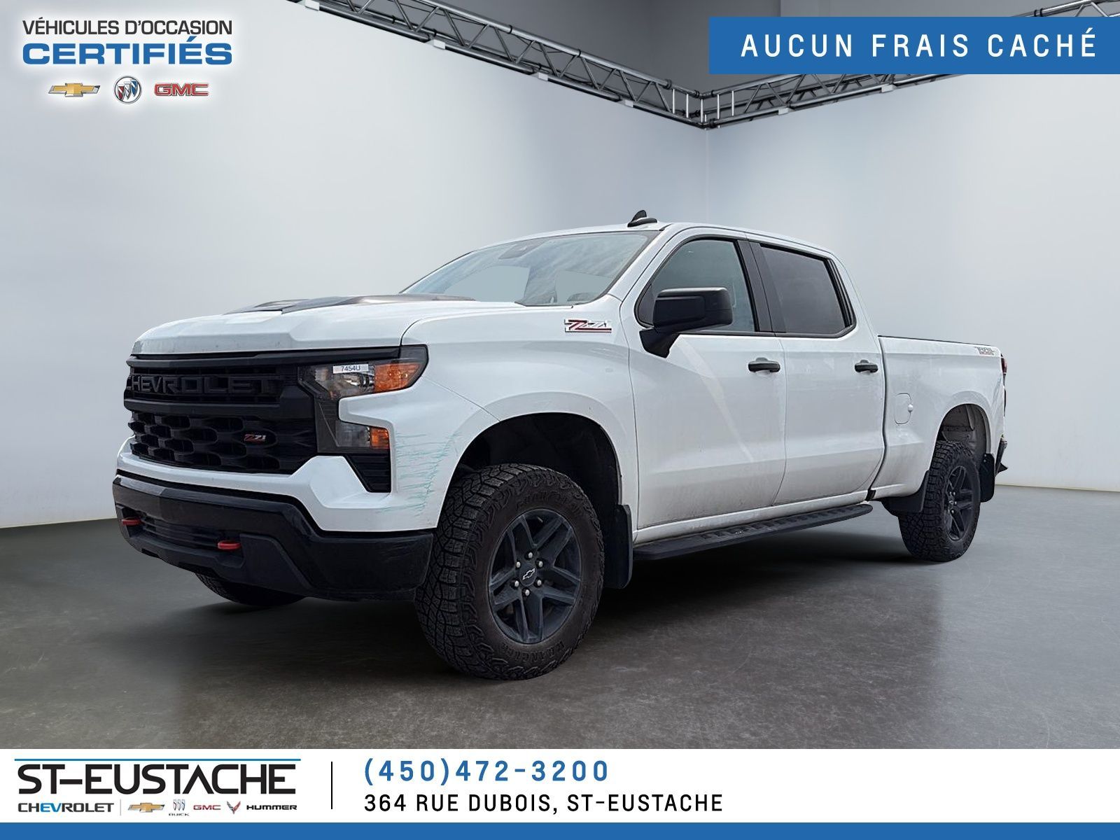 2024 Chevrolet SILVERADO 1500 CUSTOM TRAILBOSS | CREW CAB |BOITE 6.6P| DÉMARREUR