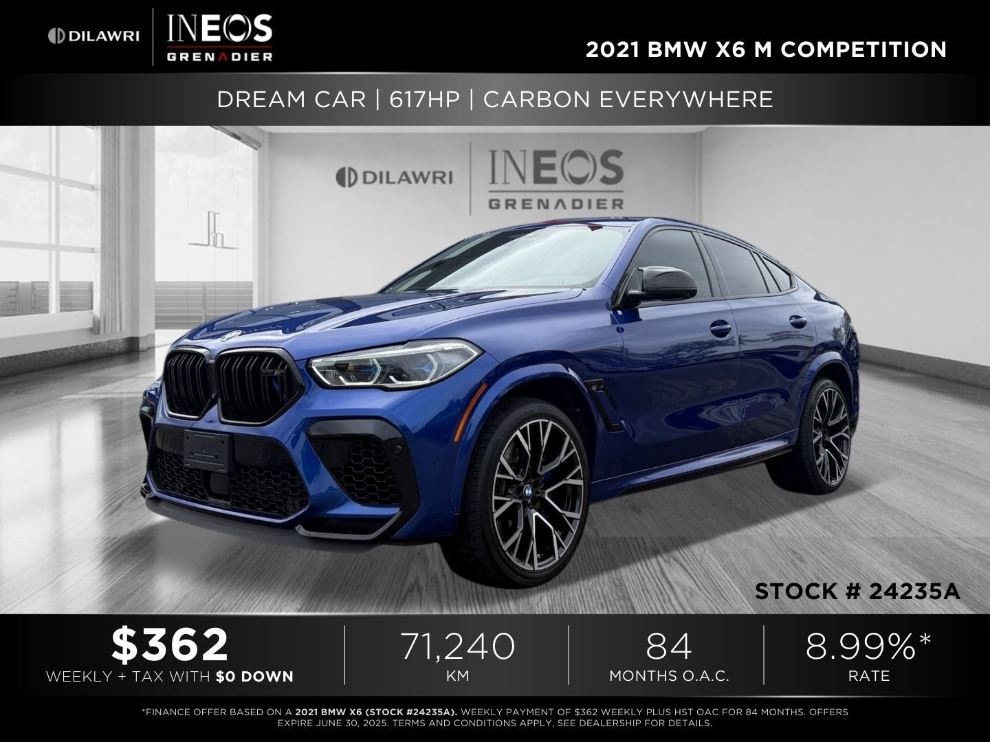 2021 BMW X6 M in Mississauga, Ontario