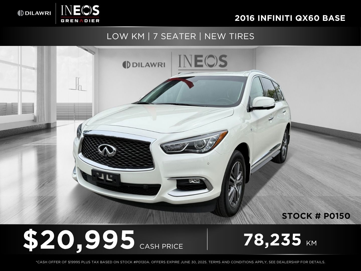 2016 Infiniti QX60 in Mississauga, Ontario