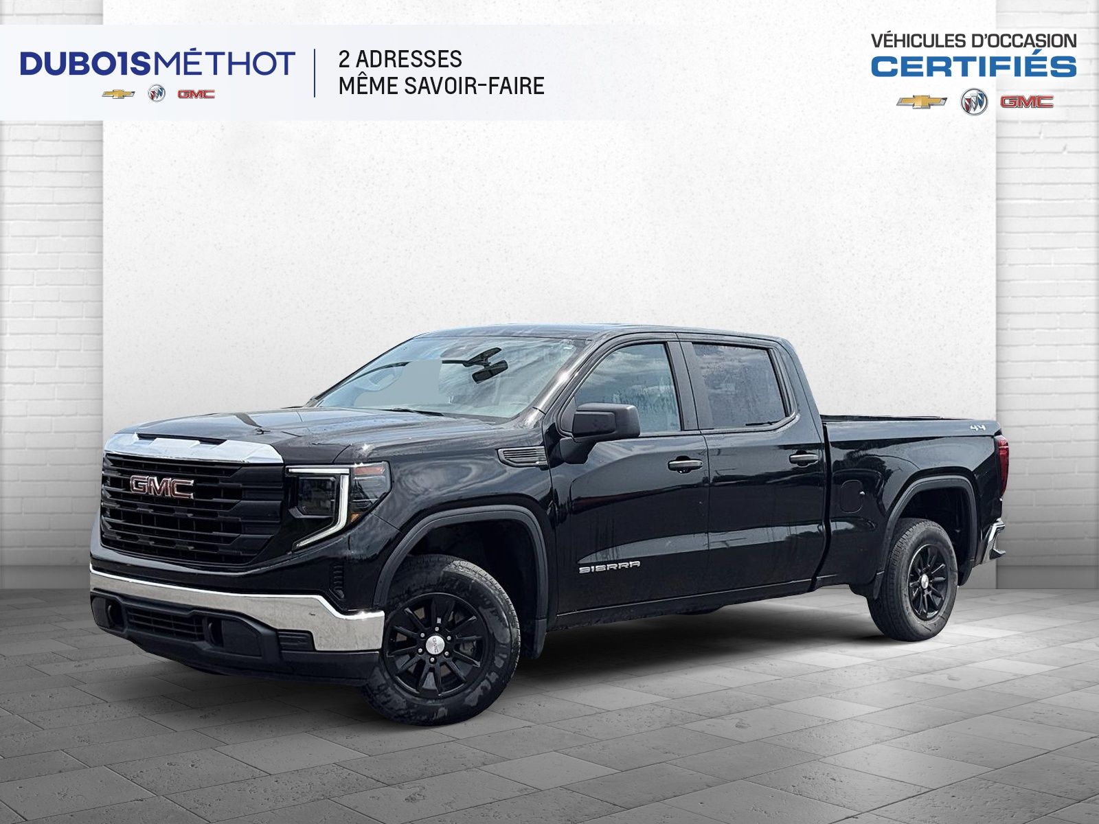 2023 GMC Sierra 1500 PRO, 2.7L TURBO, 4X4, CREW, 6 1/2 PIEDS !!!