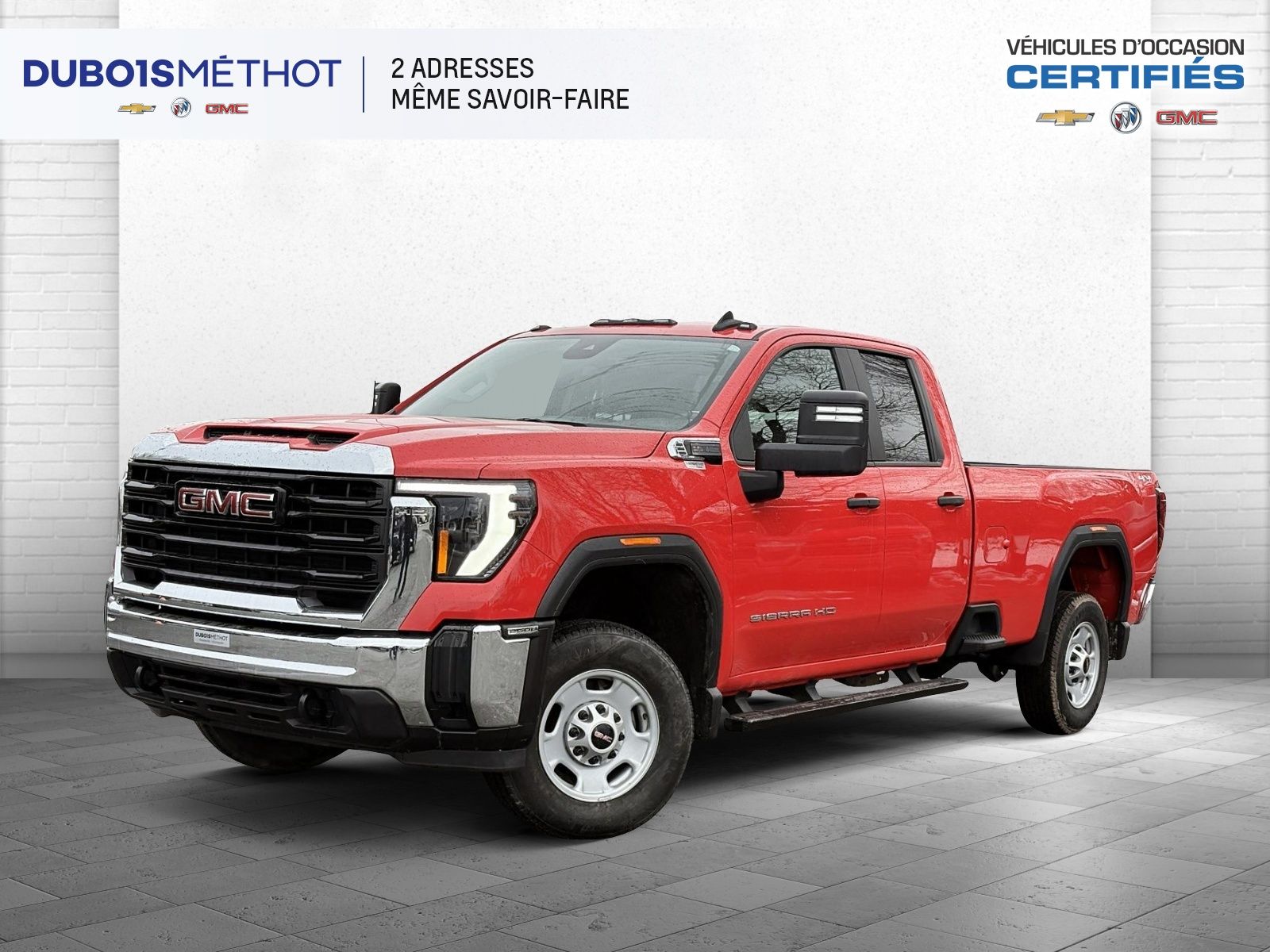 2024 GMC Sierra 2500HD PRO, CABINE DOUBLE, BOITE 8', V8 6.6L ESSENCE, 4X4