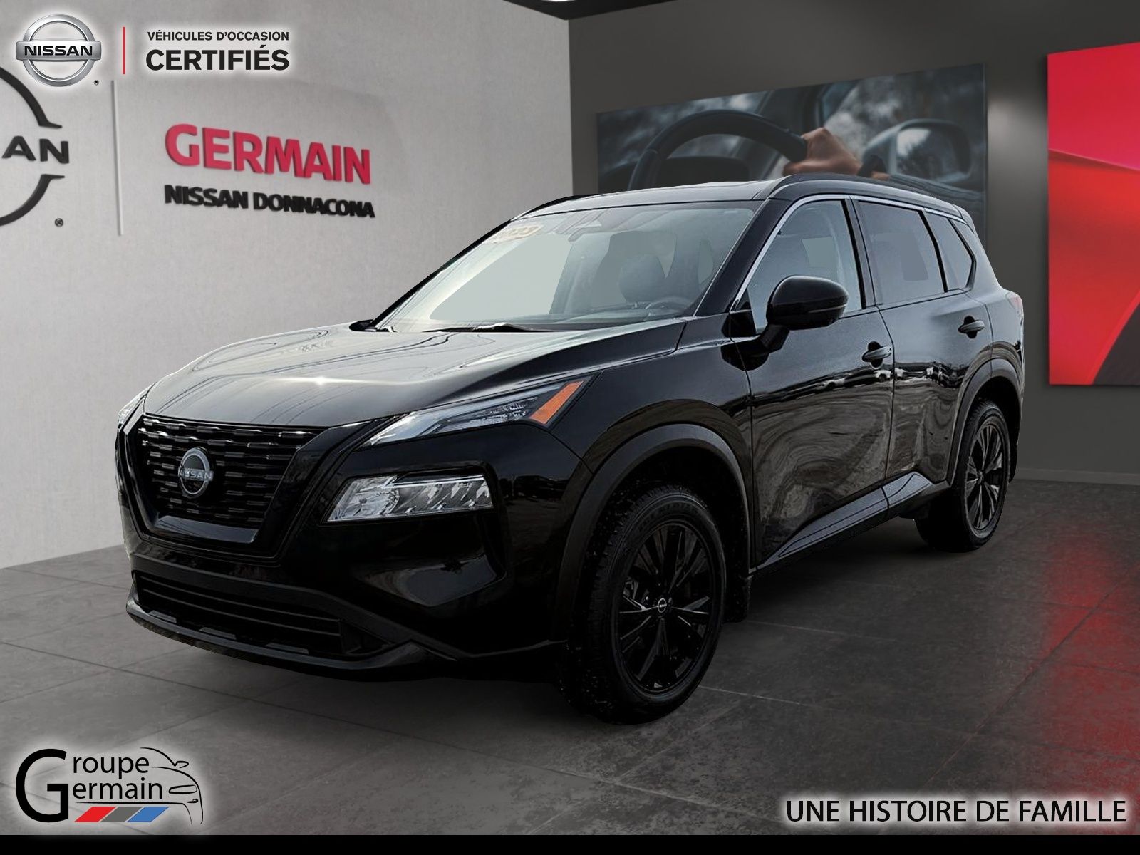 2023 Nissan Rogue AWD Midnight Edition | CUIR | BAS KILOMÉTRAGES |