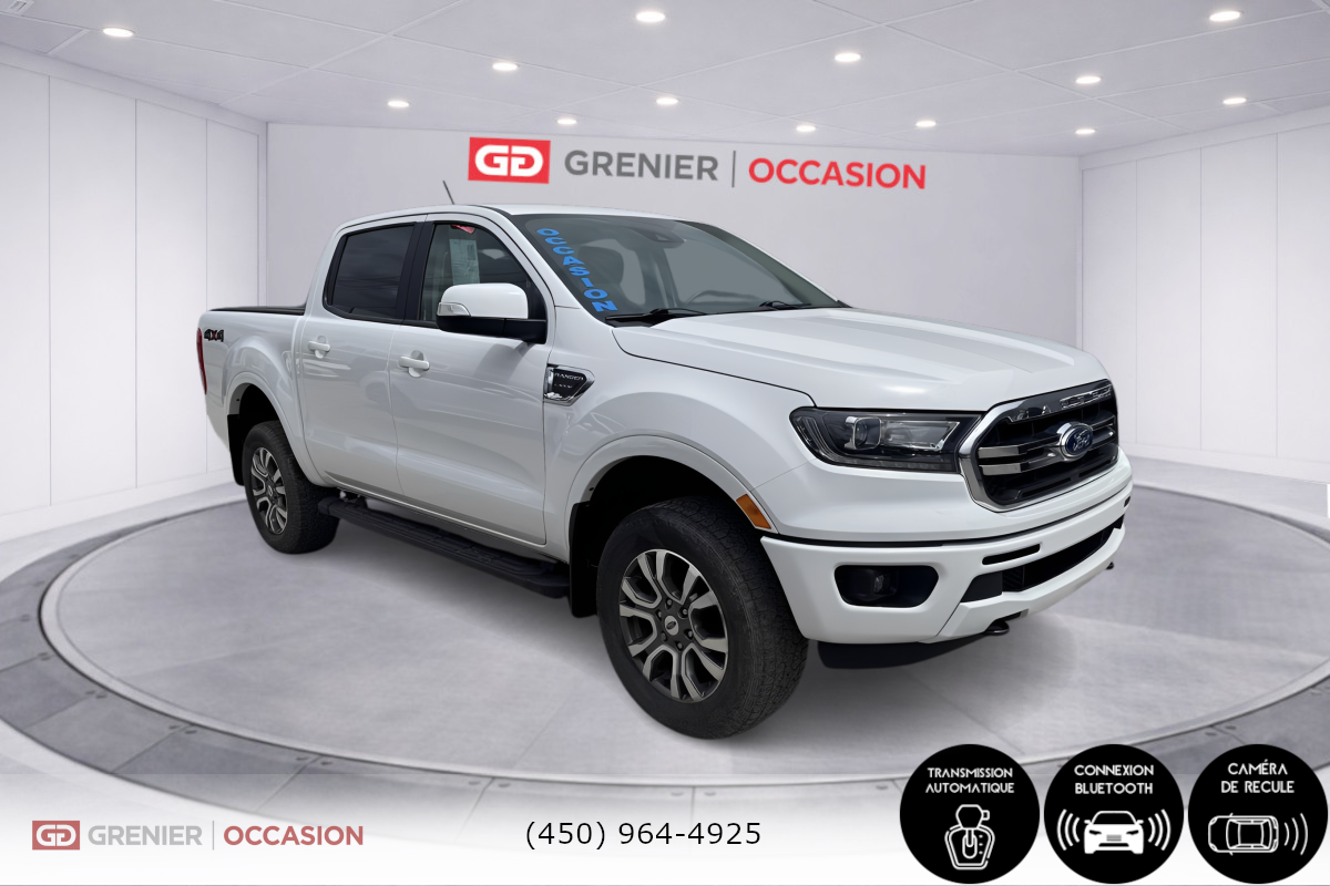 2023 Ford Ranger Lariat Crew Cuir 4x4 Bas Kilométrage