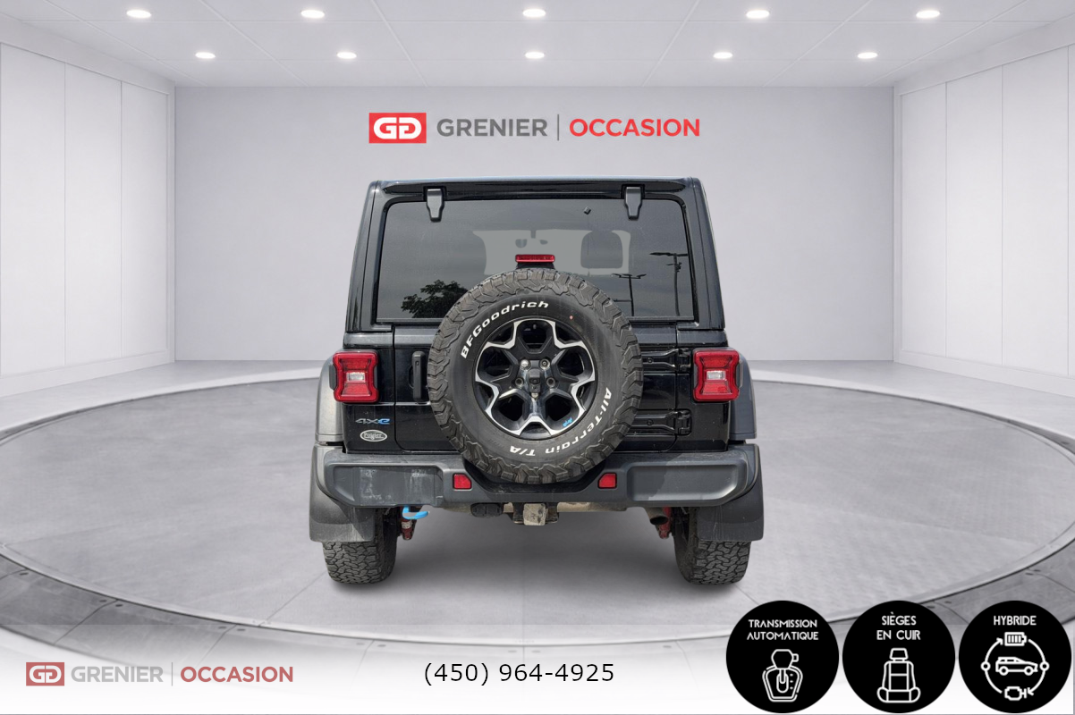 Photo 2021 Jeep Wrangler 4xe Unlimited Rubicon Cuir #5