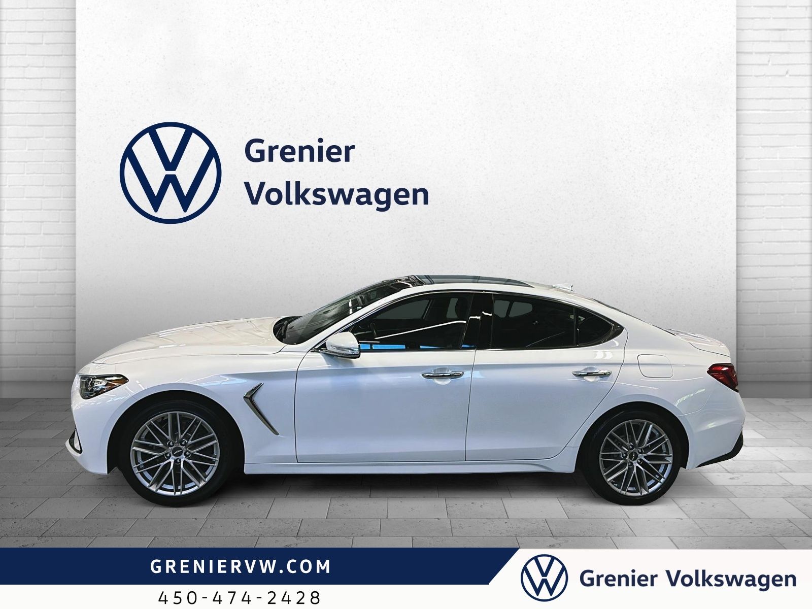 Photo 2020 GENESSIS G70 2.0T Advanced, Awd, Cuir, Toit, Carplay #3