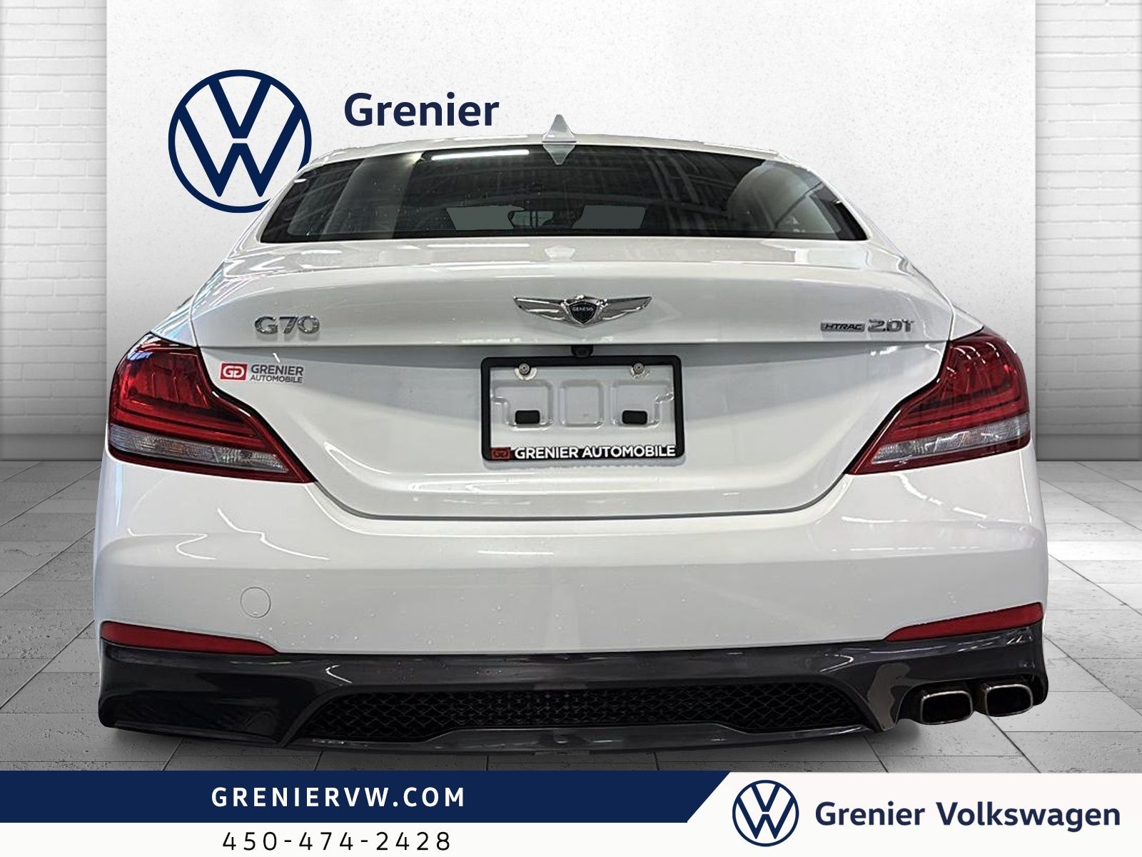 Photo 2020 GENESSIS G70 2.0T Advanced, Awd, Cuir, Toit, Carplay #6