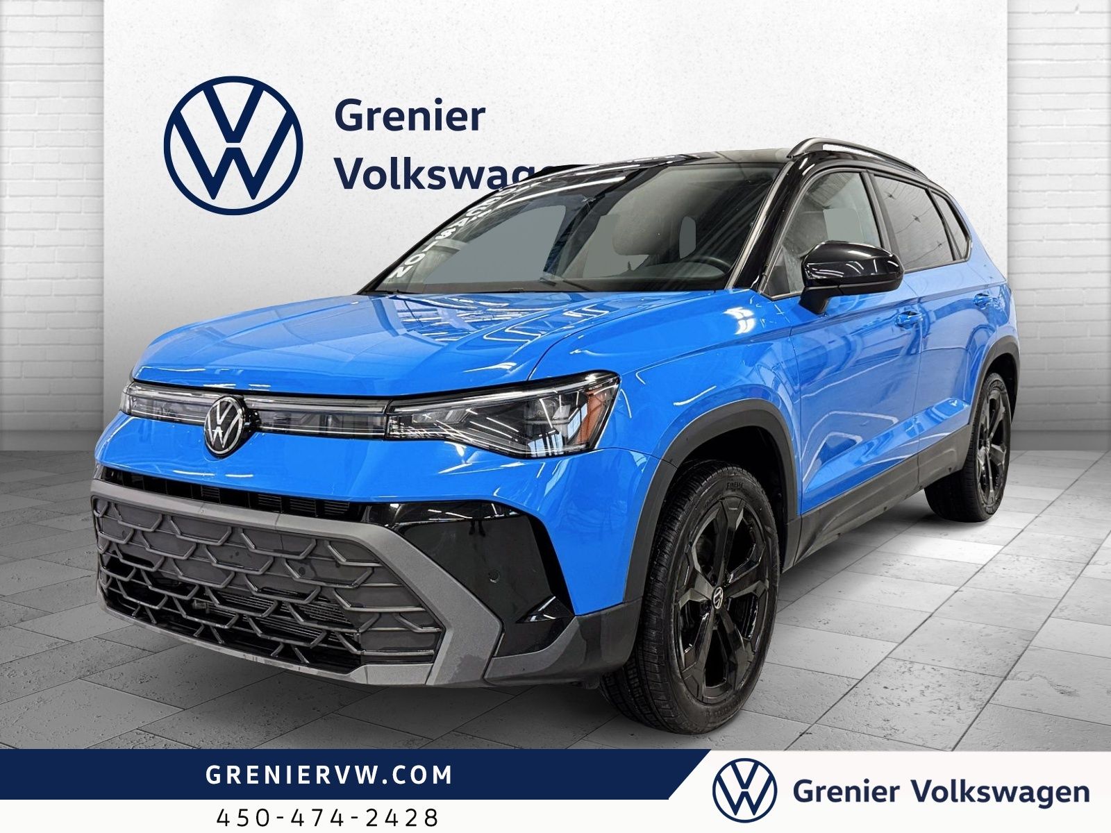 2025 Volkswagen Taos Comfortline Black Edition, Carplay, Toit, 4Motion