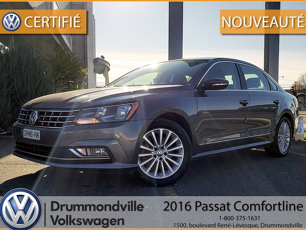 Used 16 Volkswagen Passat Mega Deal Le Moins Cher Cuir Toit Ouvrant Black 50 756 Km For Sale 0 Drummondville Volkswagen 195r