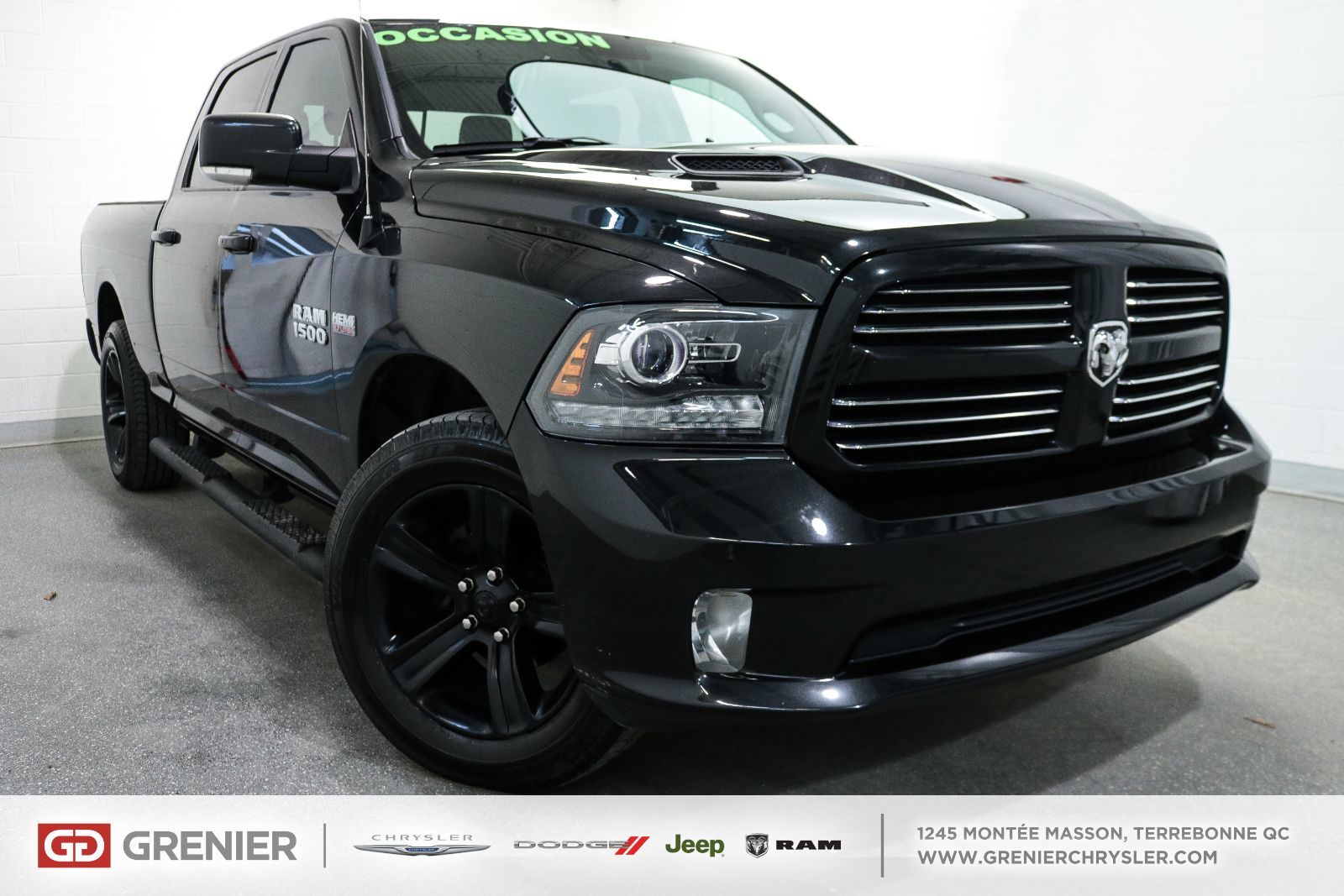 Grenier Chrysler Dodge Jeep 2016 Dodge Ram 1500 Sport Crew Boite 6 4 Nav All Back 19 1321a In Terrebonne