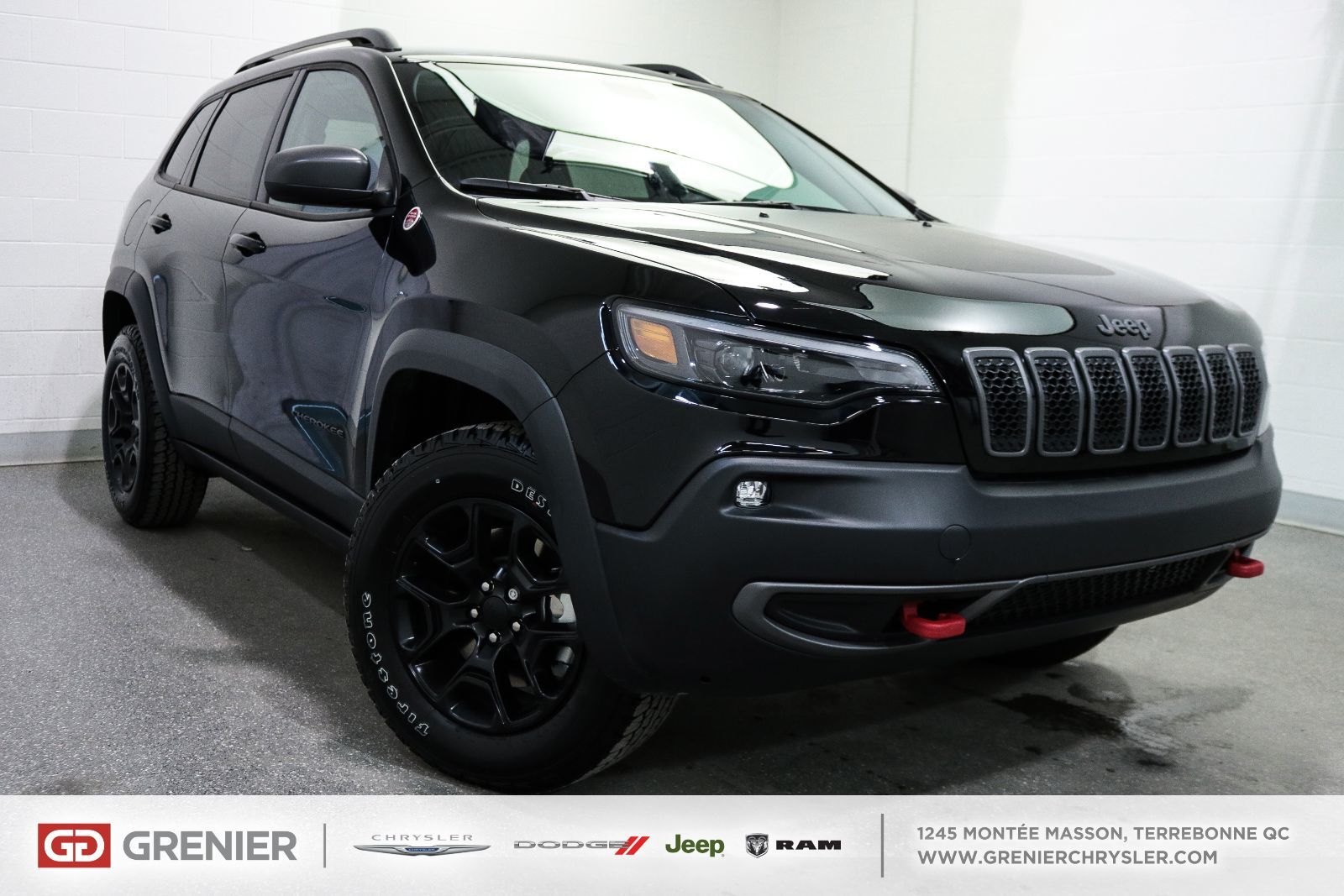 Jeep Cherokee TRAILHAWK+V6+TRAILER TOW GROUP+98/SEMAINE 2019 Noir neuf