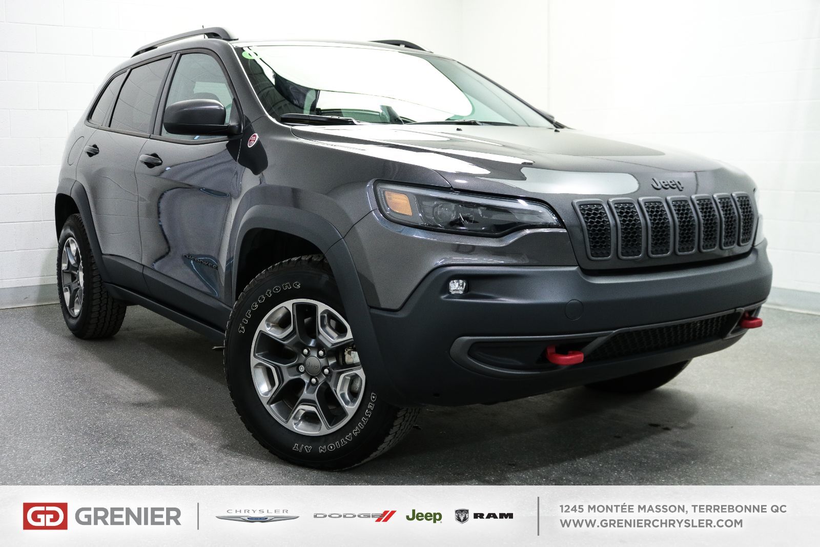 Jeep Cherokee Trailhawk+HITCH+SIÈGES CHAUFFANT 2019 Gris 18 160 KM 29995.0 Grenier