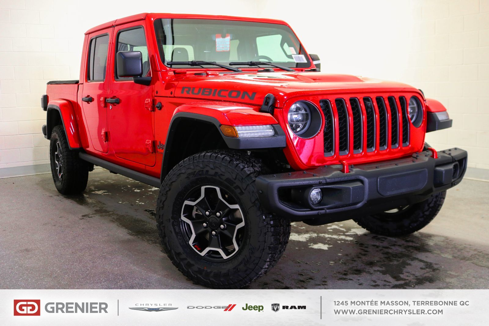 New 2021 Jeep Gladiator RUBICON Red - $70879.5 | Grenier Chrysler Dodge ...